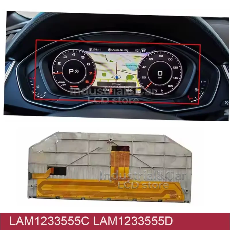 LAM1233555C LAM1233555D 12.3 Inch LCD Screen for Audi A3 A4 A5 A6 A7 A8 Q5 Q7 TT Series 15-20 Automotive Dashboard LCD Screen
LAM1233555C LAM1233555D 12.3 Inch LCD Screen for Audi A3 A4 A5 A6 A7 A8 Q5 Q7 TT Series 15-20 Automotive Dashboard LCD Screen