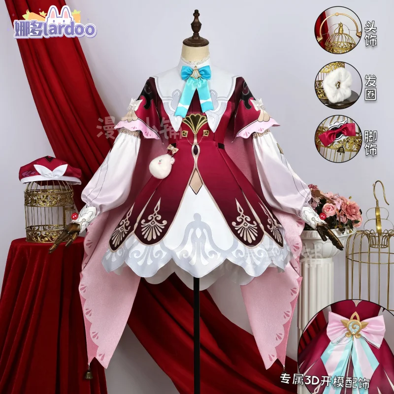Honkai Star Rail Hyacine Cosplay Costume Dress Hat Uniform Amphoreus Carnival Halloween Party for Women Girls Props
Honkai Star Rail Hyacine Cosplay Costume Dress Hat Uniform Amphoreus Carnival Halloween Party for Women Girls Props