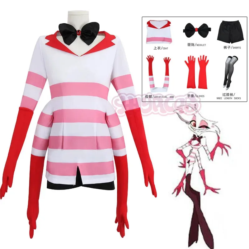 Anime Angel Dust Cosplay Costume Socks Suit Four Arms Demon Uniform Halloween Party Con Outfit 6PCS Glove Sock Accessories
Anime Angel Dust Cosplay Costume Socks Suit Four Arms Demon Uniform Halloween Party Con Outfit 6PCS Glove Sock Accessories