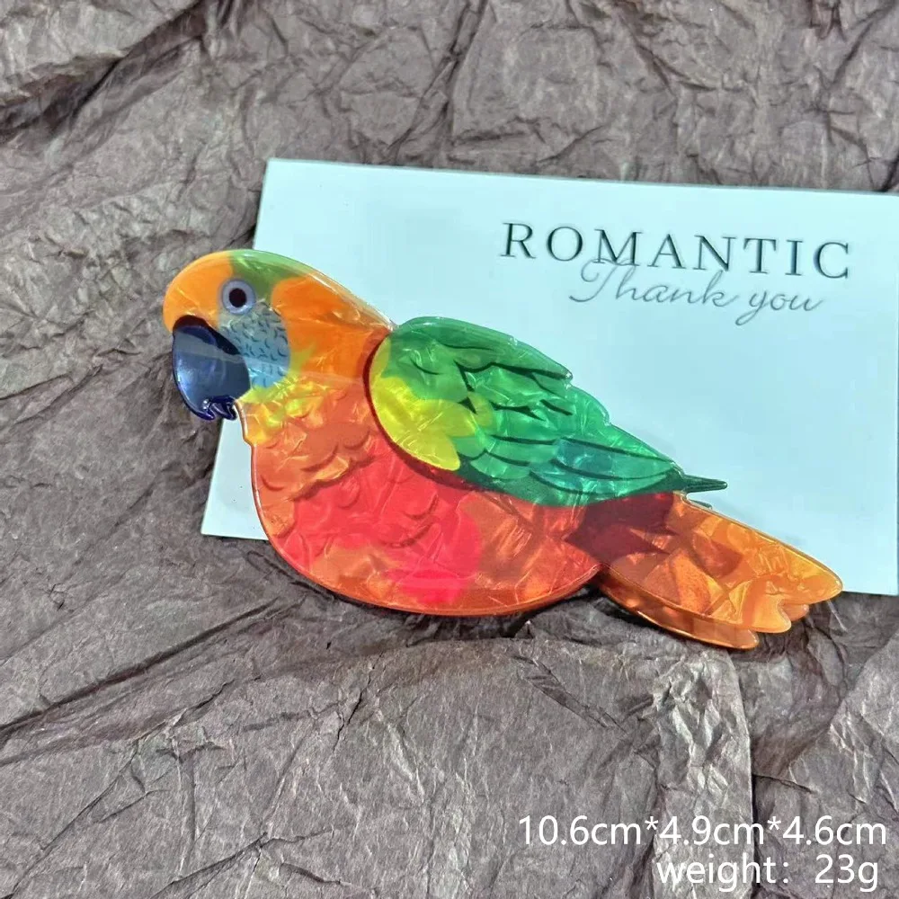 Parrot Sparrow Pattern Hair Claw Acrylic Lifelike Birds Design Hair Claw Clips Hair Accessories Shark Clip for Women Girls
Parrot Sparrow Pattern Hair Claw Acrylic Lifelike Birds Design Hair Claw Clips Hair Accessories Shark Clip for Women Girls