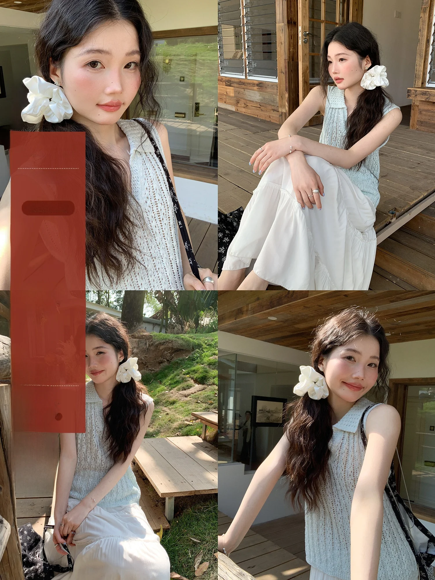 Korean Style Women's Summer Thin Hollow Knitted Top Light Mature Style Sleeveless Knitwear Mixd Finder Shirt
Korean Style Women's Summer Thin Hollow Knitted Top Light Mature Style Sleeveless Knitwear Mixd Finder Shirt