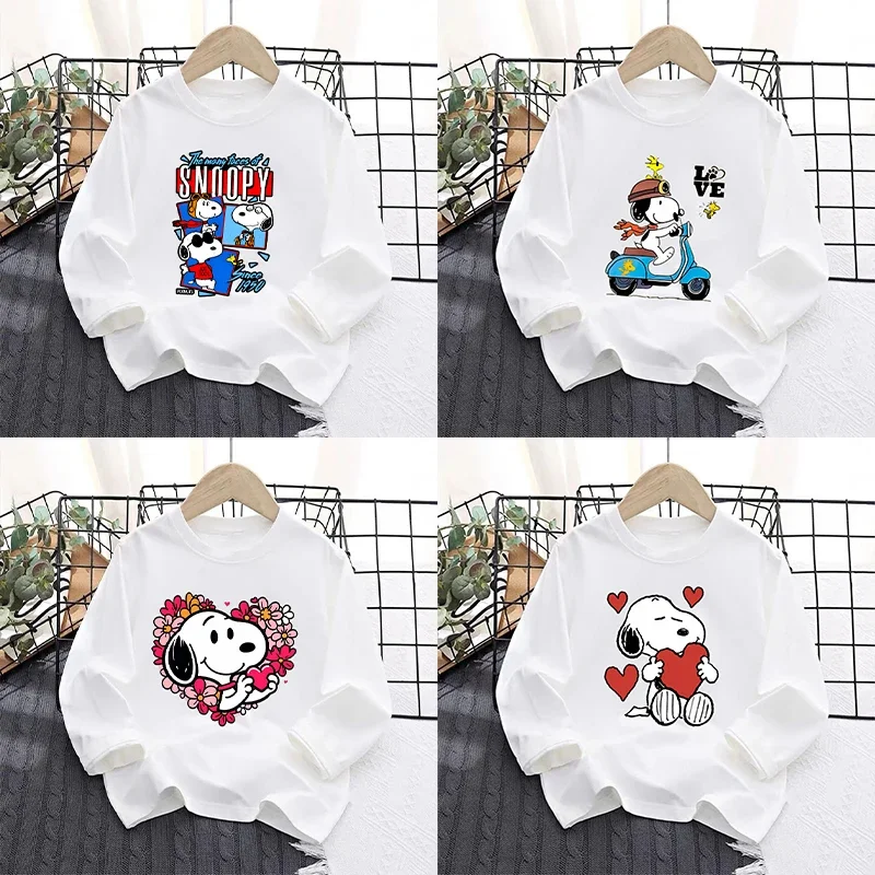 Snoopys Girl Black White Long Sleeve T-Shirt Tees Kids O-Neck Thin Tops Toddler Snoopys Cute Dog Anime Cartoon Clothes Xmas Gift
Snoopys Girl Black White Long Sleeve T-Shirt Tees Kids O-Neck Thin Tops Toddler Snoopys Cute Dog Anime Cartoon Clothes Xmas Gift