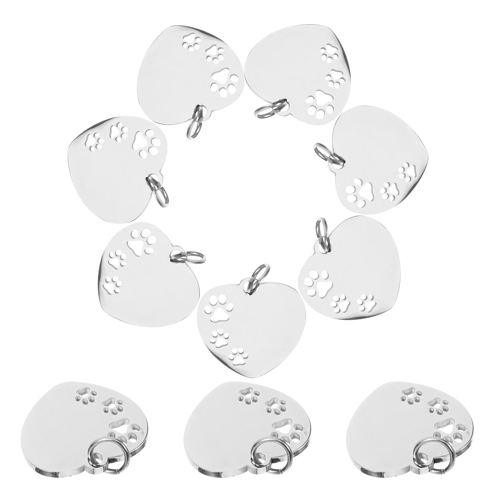 10Pcs Heart Design Dog Id Tags Stainless Steel Blank Pet Tags Hollow Paw Pattern Name Plates Collar Charms Dog Id Tag
10Pcs Heart Design Dog Id Tags Stainless Steel Blank Pet Tags Hollow Paw Pattern Name Plates Collar Charms Dog Id Tag