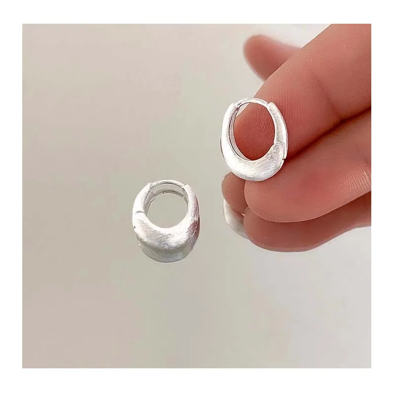 Geometric Plain Circle Brushed Ear Buckle Women's Exquisite Simple Oval Earrings Cold Wind Personalized Earrings New
Geometric Plain Circle Brushed Ear Buckle Women's Exquisite Simple Oval Earrings Cold Wind Personalized Earrings New