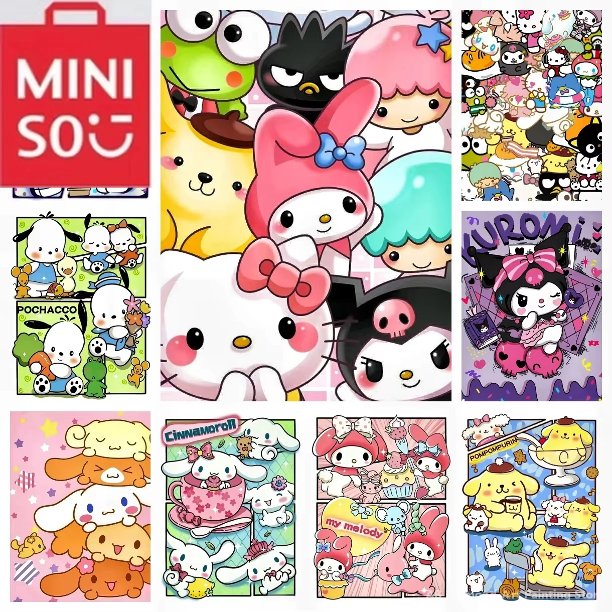 MINISO Hello Kitty Kuromi Cinnamoroll Pochacco Pompompurin алмазная живопись милый ручной работы художественный подарок мультфильм дом
MINISO Hello Kitty Kuromi Cinnamoroll Pochacco Pompompurin алмазная живопись милый ручной работы художественный подарок мультфильм дом