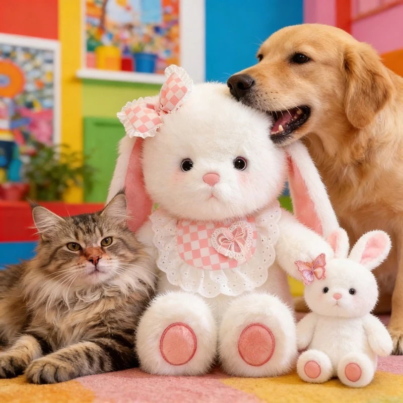 1pc New 15.75inch Goodnight Series Bunny and Lamb Plush Toys | Creative, Unique, and Adorably Dumb Lamb Plush Doll with Cute Design, Plushly Stuffed, Soft Fabric, Ideal for Dogs to Play With
1pc New 15.75inch Goodnight Series Bunny and Lamb Plush Toys | Creative, Unique, and Adorably Dumb Lamb Plush Doll with Cute Design, Plushly Stuffed, Soft Fabric, Ideal for Dogs to Play With