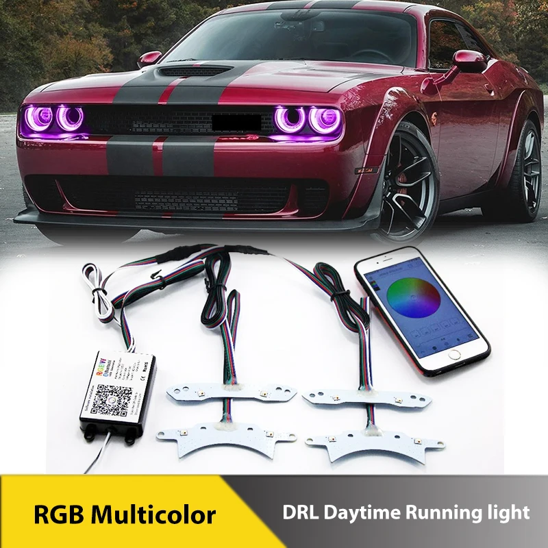 For Dodge Challenger 2015-2022 RGB Multicolor DRL Boards Bluetooth LED Side Marker Turn Singal Lights Brake License Plate Lamps
For Dodge Challenger 2015-2022 RGB Multicolor DRL Boards Bluetooth LED Side Marker Turn Singal Lights Brake License Plate Lamps