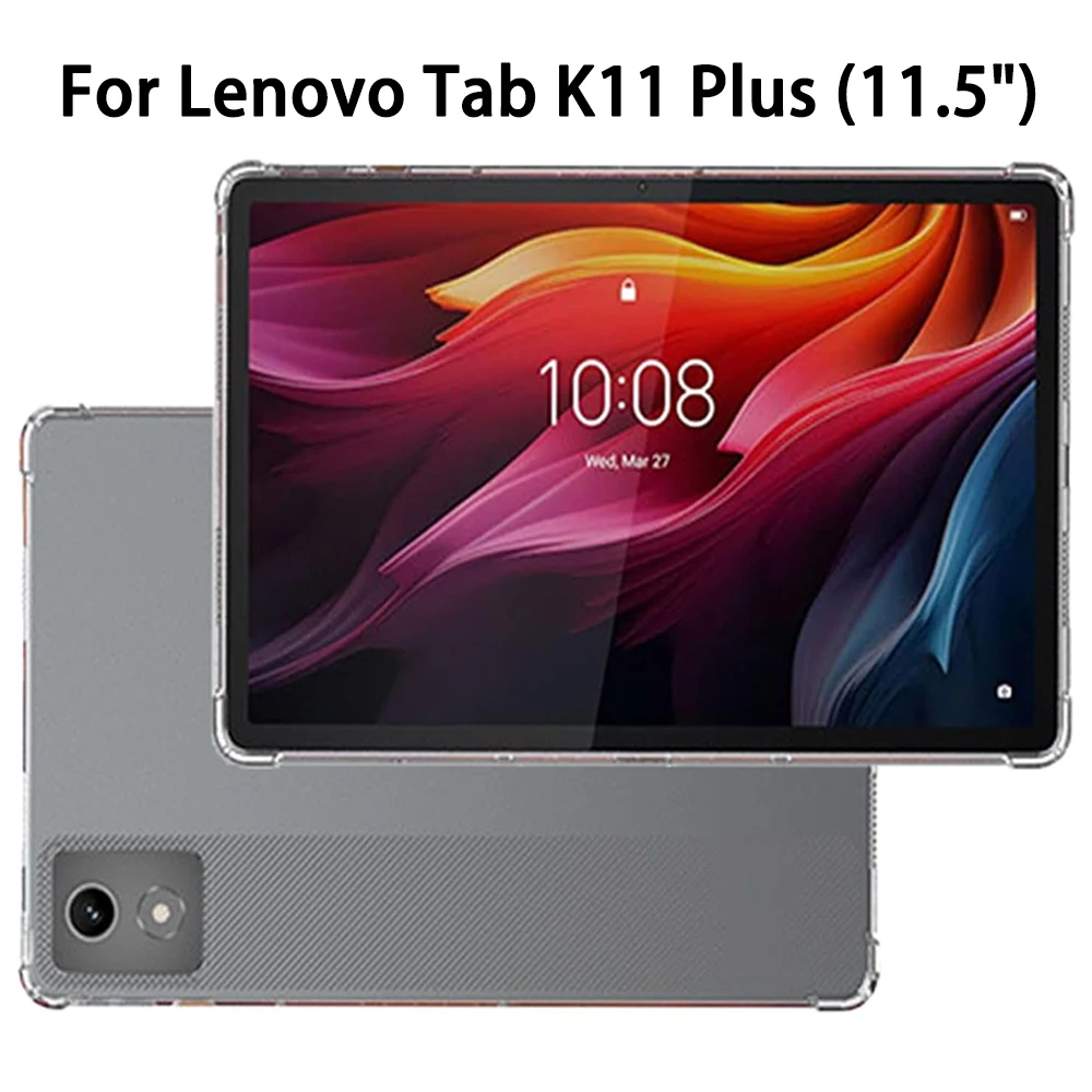 For Lenovo Tab K11 Plus (11.45") 2024 Case Transparent Soft TPU Silicone Tablet Cover Reinforced Corners Clear Protection Shell
For Lenovo Tab K11 Plus (11.45") 2024 Case Transparent Soft TPU Silicone Tablet Cover Reinforced Corners Clear Protection Shell