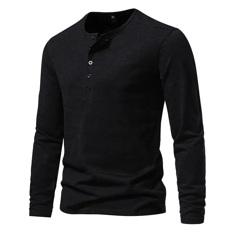 Men's Autumn New Arrival Five Button Henley Collar Long Sleeve T Shirt T2026 Plus Size High Quality Fitness Slim Fit Color Block
Men's Autumn New Arrival Five Button Henley Collar Long Sleeve T Shirt T2026 Plus Size High Quality Fitness Slim Fit Color Block