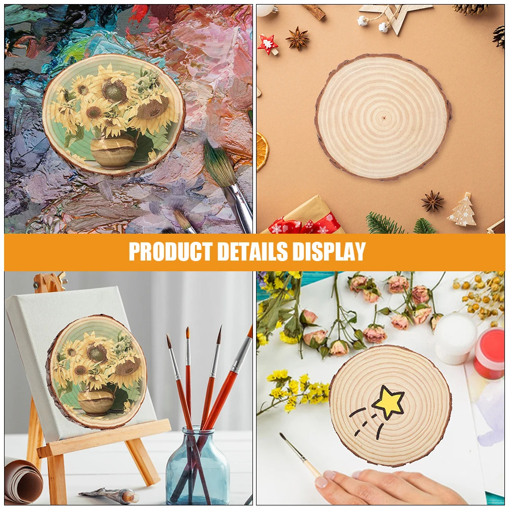 20pcs DIY Natural Wood Slices Unfinished Round Ornaments Craft Circles Blank Wooden Discs Holiday Decorations Lightweight
20pcs DIY Natural Wood Slices Unfinished Round Ornaments Craft Circles Blank Wooden Discs Holiday Decorations Lightweight
