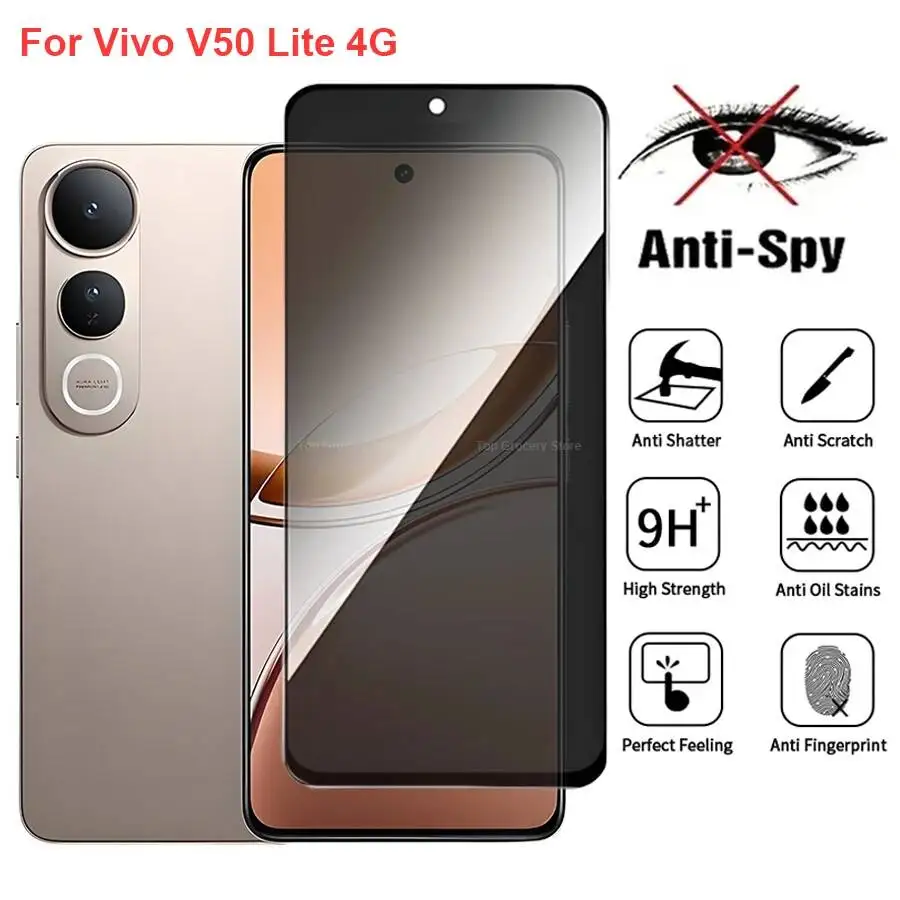 Vivo V50 4G Anti Spy Privacy Tempered Glass Protector Compatible For Vivov50 Lite Full Cover Screen Phone Film
Vivo V50 4G Anti Spy Privacy Tempered Glass Protector Compatible For Vivov50 Lite Full Cover Screen Phone Film