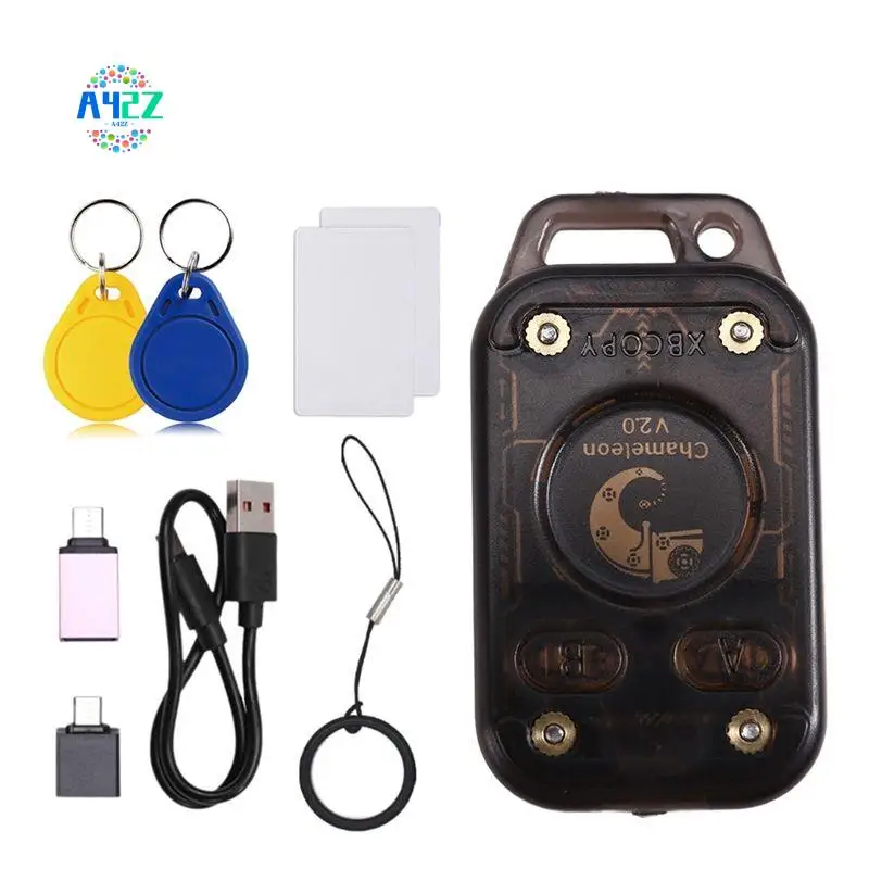A42Z-Chameleon V2.0 RFID Smart Chip Reader Emulator+2Xuid Keychain/Card 125Khz 13.56Mhz Card Decode Chameleon NFC Duplicator
A42Z-Chameleon V2.0 RFID Smart Chip Reader Emulator+2Xuid Keychain/Card 125Khz 13.56Mhz Card Decode Chameleon NFC Duplicator