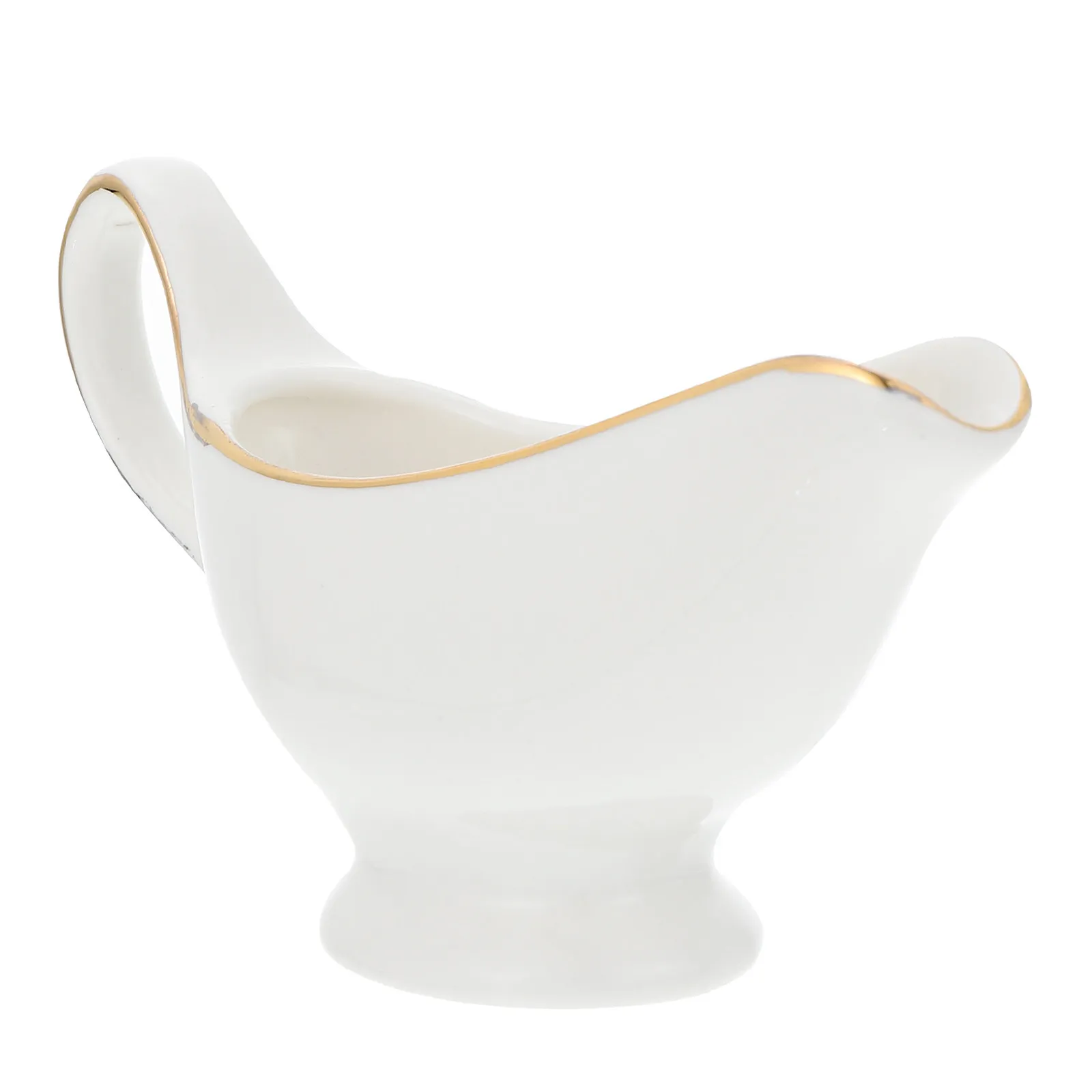 Ceramic Gravy Boat with Handle Gold Edge Sauce Jug for Home Restaurant Dessert Cafe Table Seasoning Container Sauce Pitcher
Ceramic Gravy Boat with Handle Gold Edge Sauce Jug for Home Restaurant Dessert Cafe Table Seasoning Container Sauce Pitcher