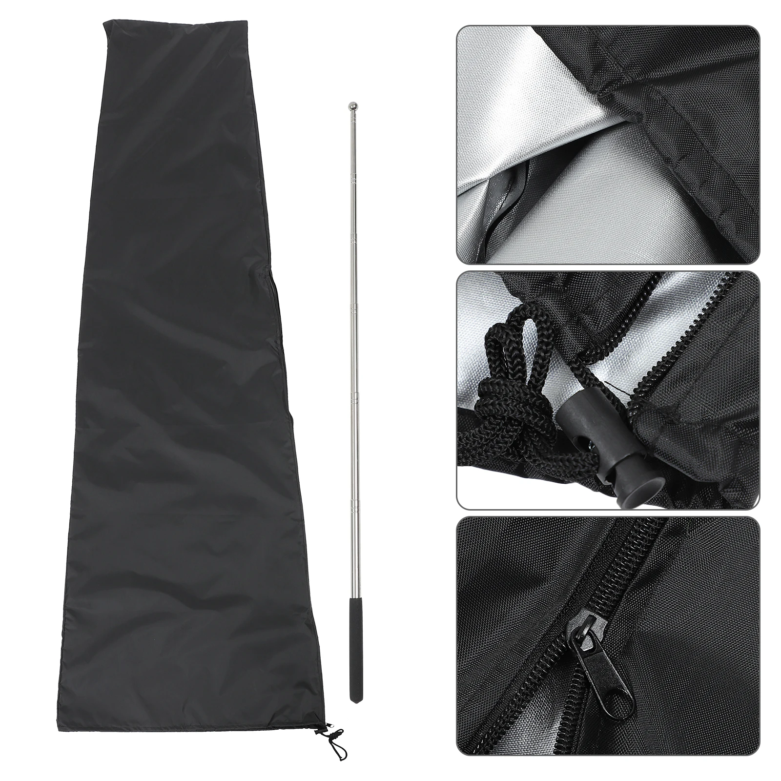 Parasol Cover Waterproof Dust Proof Outdoor Umbrella Patio Sun Protection Durable 210D Oxford Thick Wear Resistant Easy Storage
Parasol Cover Waterproof Dust Proof Outdoor Umbrella Patio Sun Protection Durable 210D Oxford Thick Wear Resistant Easy Storage