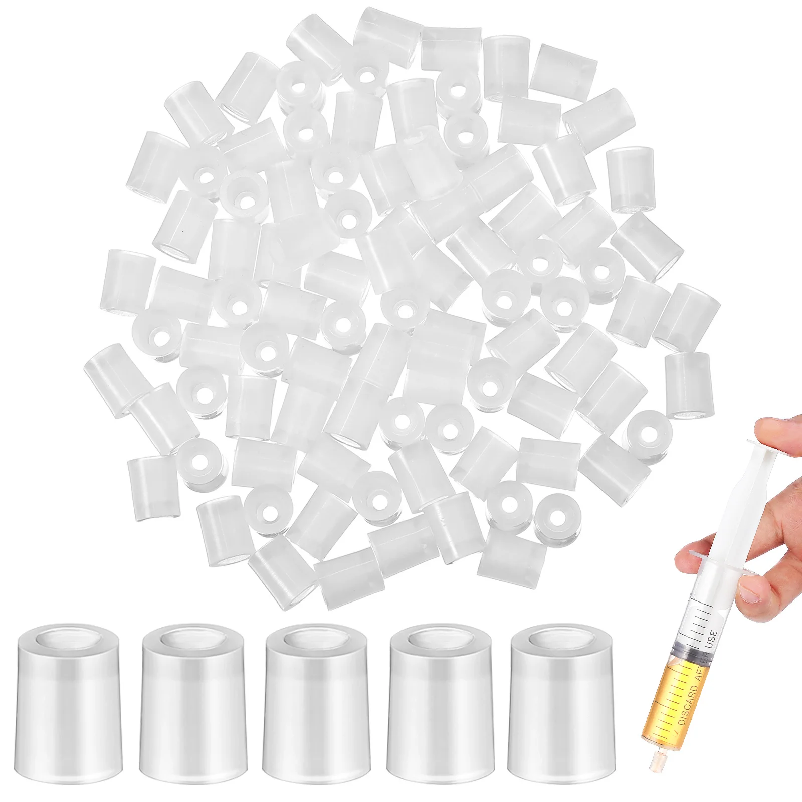 100pcs Liquid Transfer Adapter For Syringe Dispenser Refill Tool For Perfume Essential Oils Portable Bottle Filler Conversion
100pcs Liquid Transfer Adapter For Syringe Dispenser Refill Tool For Perfume Essential Oils Portable Bottle Filler Conversion