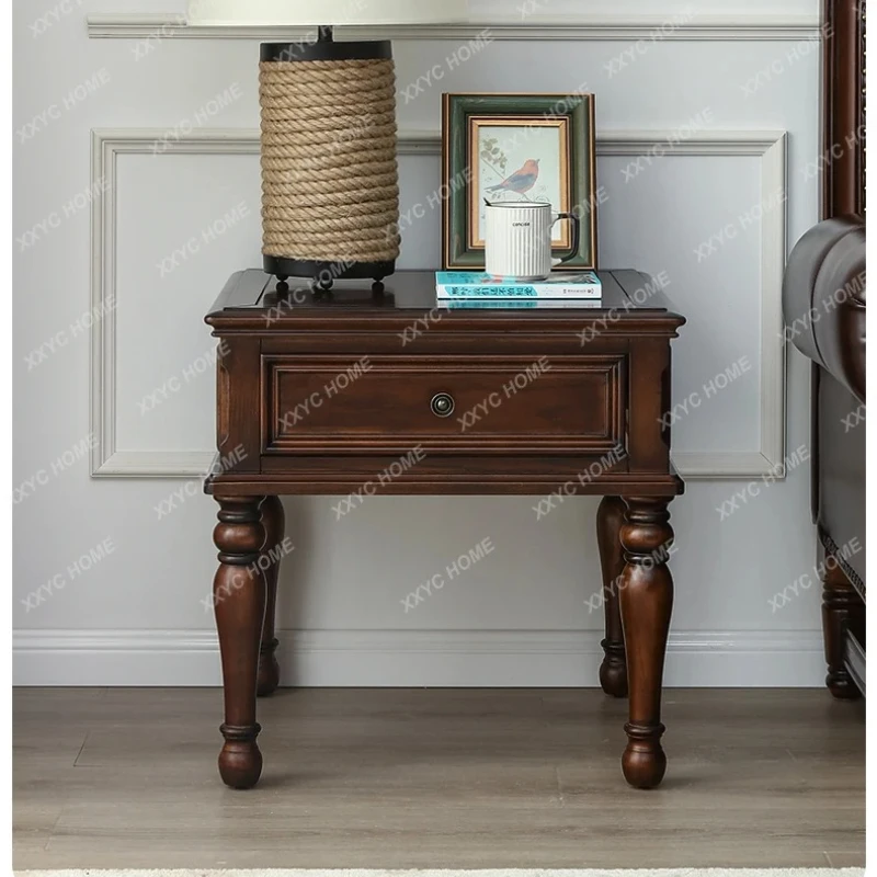 A rural solid wood edge small apartment simple living room sofa table
A rural solid wood edge small apartment simple living room sofa table