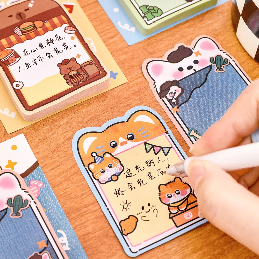 Милые фигурные стикеры-зверушки для заметок, блокнот для студентов, мультяшные стикеры для сообщений, многоразовые канцелярские товары, маленькие призы для школы
Милые фигурные стикеры-зверушки для заметок, блокнот для студентов, мультяшные стикеры для сообщений, многоразовые канцелярские товары, маленькие призы для школы