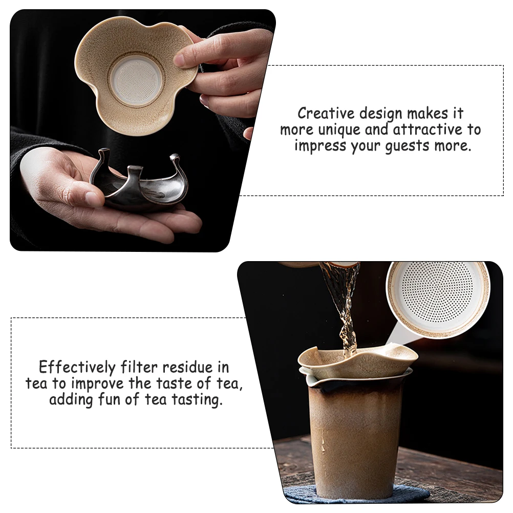 1Set Ceramic Tea Ware Creative Tea Leaf Filter Not Easy to Deform Fade Household Accessories Mesh Filter
1Set Ceramic Tea Ware Creative Tea Leaf Filter Not Easy to Deform Fade Household Accessories Mesh Filter