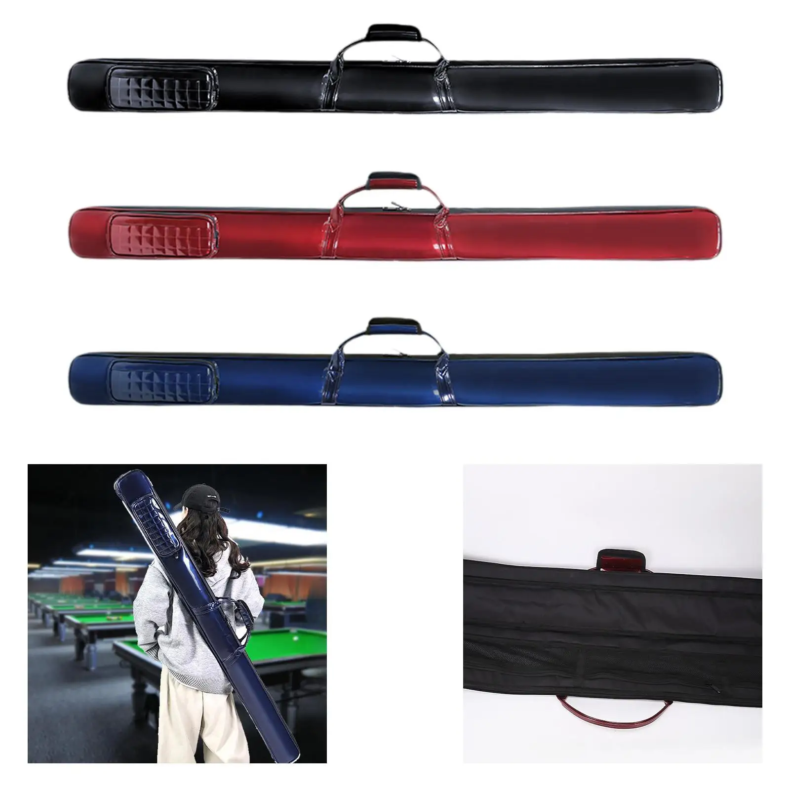 Pool Cue Case Zipper Closure Padded Portable Pool Cue Storage Pouch Pool Stick Carry Bag Billiard Cue Holder for Travel Outside
Pool Cue Case Zipper Closure Padded Portable Pool Cue Storage Pouch Pool Stick Carry Bag Billiard Cue Holder for Travel Outside