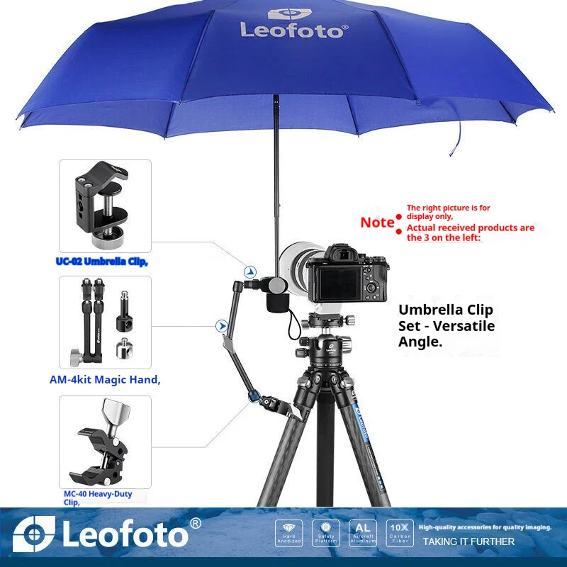 Leofoto UC-03 Umbrella Clamp Set External Magic Arm Universal Mounting Bracket Monster Hand Tripod Accessory
Leofoto UC-03 Umbrella Clamp Set External Magic Arm Universal Mounting Bracket Monster Hand Tripod Accessory