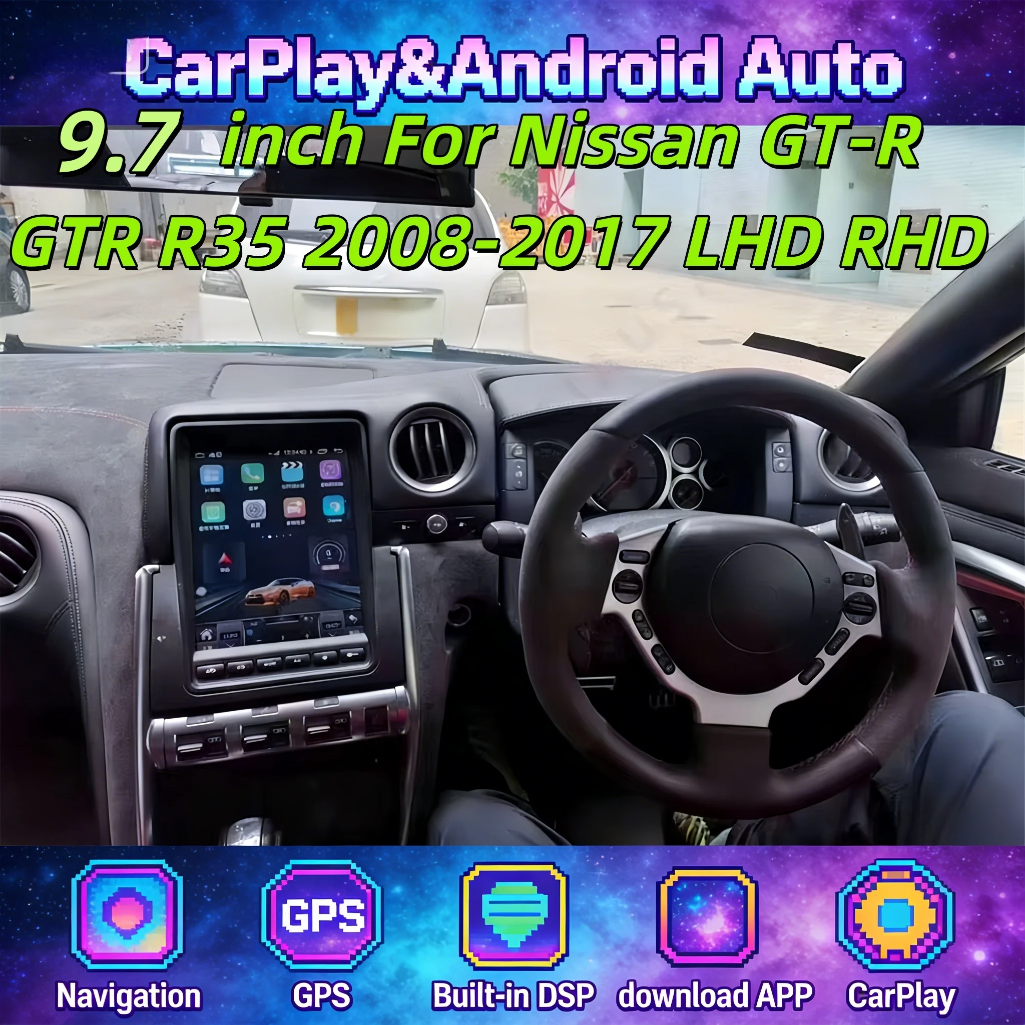 Android беспроводной CarPlay авто радиоприемник для Nissan GT-R GTR R35 2008-2017 мультимедийный стереоплеер GPS головное устройство LHD RHD
Android беспроводной CarPlay авто радиоприемник для Nissan GT-R GTR R35 2008-2017 мультимедийный стереоплеер GPS головное устройство LHD RHD