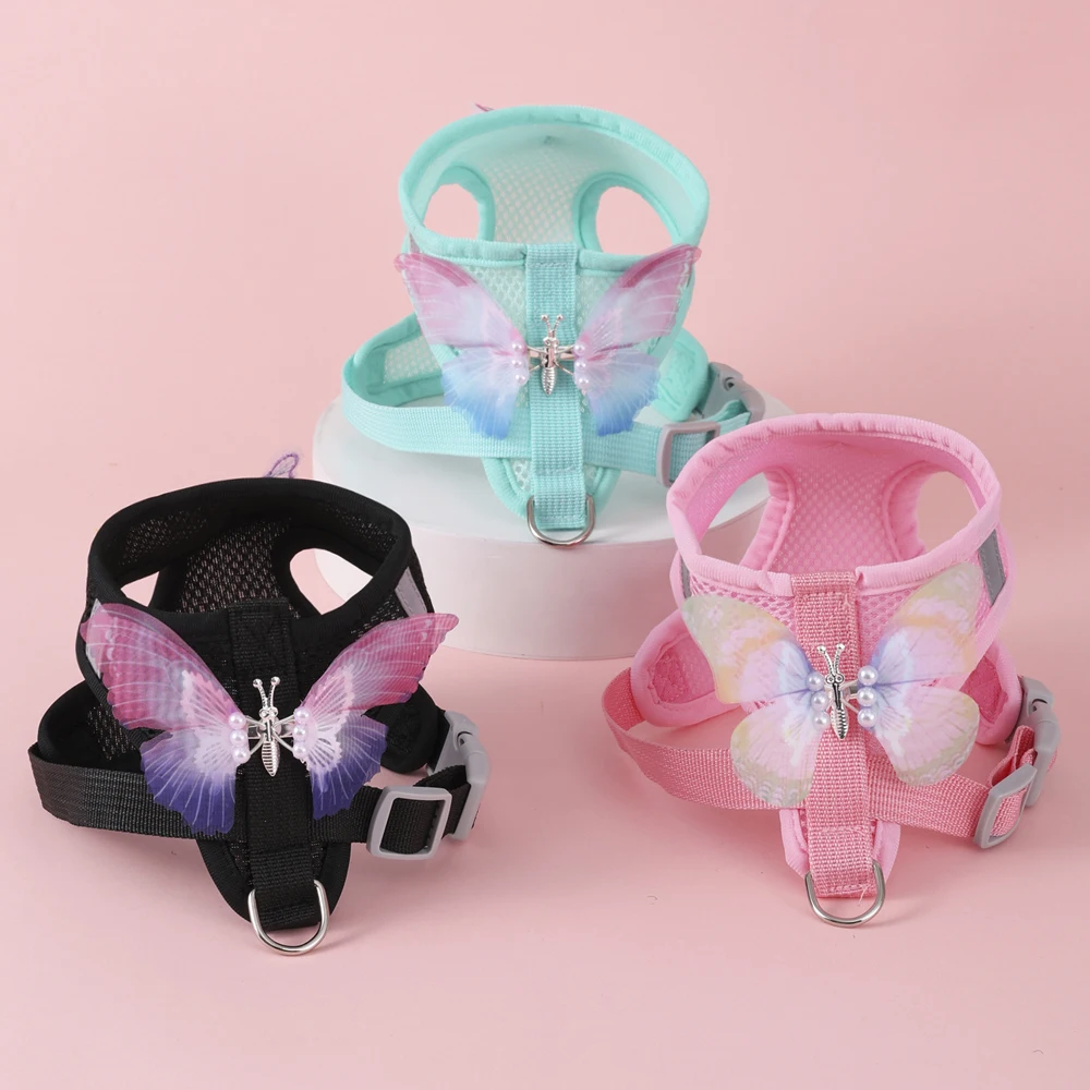 New Breathable Cute Cat Harness Set Butterfly Small Dog Harness Set Walk Outdoors Puppy Chest Vest Leash Accessories
New Breathable Cute Cat Harness Set Butterfly Small Dog Harness Set Walk Outdoors Puppy Chest Vest Leash Accessories