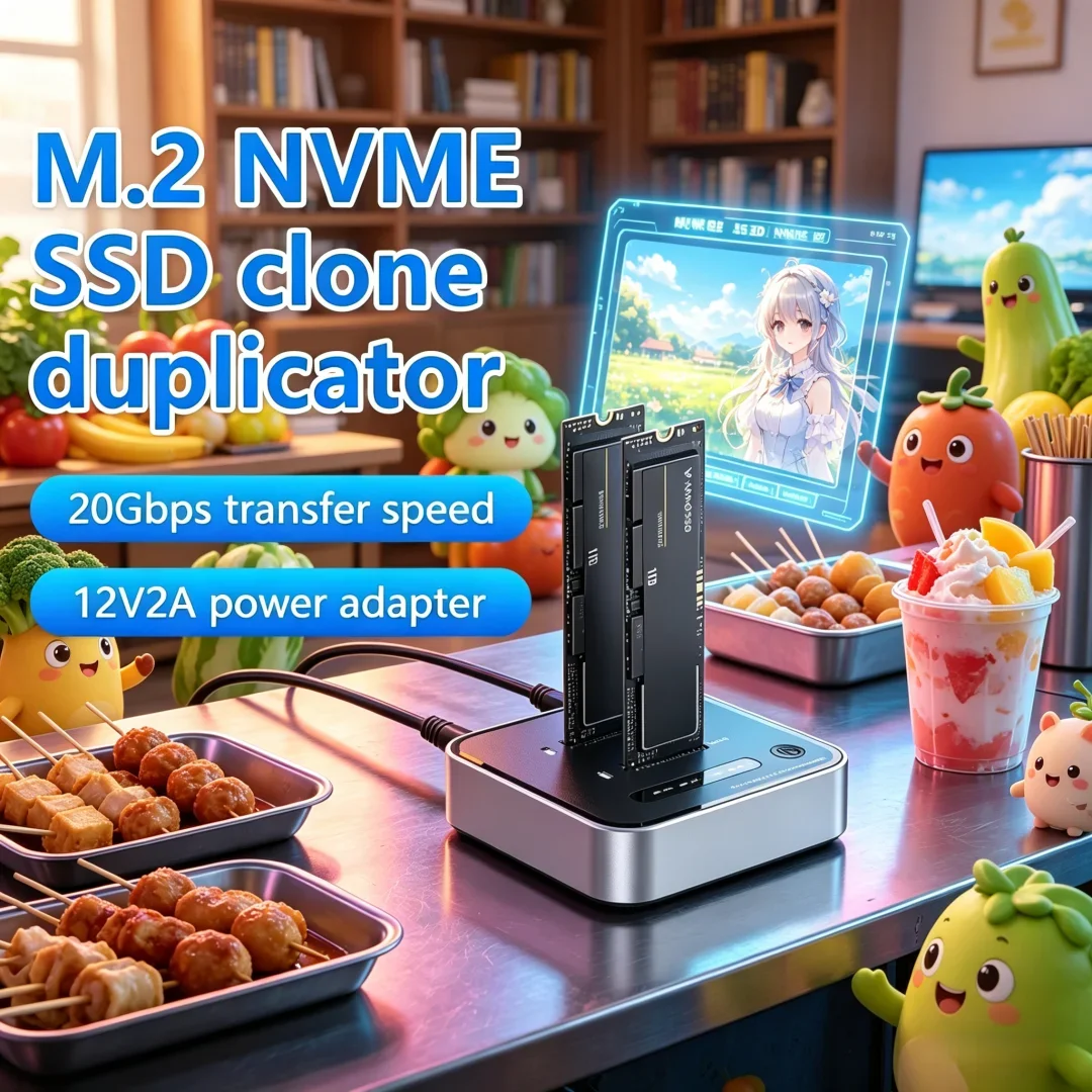 Meticulously Forged Dual-Bay M.2 NVME SSD Clone M.2 NVme SSD Reader 20Gbps USB3.2 Type C OFFline Clone Duplicator NVme PCIE
Meticulously Forged Dual-Bay M.2 NVME SSD Clone M.2 NVme SSD Reader 20Gbps USB3.2 Type C OFFline Clone Duplicator NVme PCIE