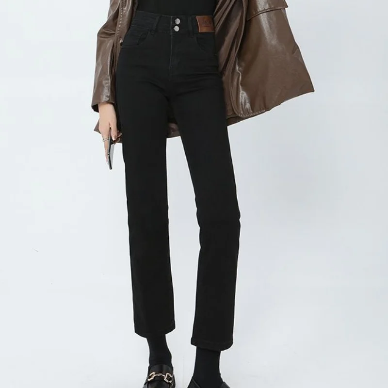 2026 Lady Double Button Fashion High Waist Solid Cigarette Pants Jeans Girls Thin Narrow Ankle Length Pants Female Korean Jeans
2026 Lady Double Button Fashion High Waist Solid Cigarette Pants Jeans Girls Thin Narrow Ankle Length Pants Female Korean Jeans