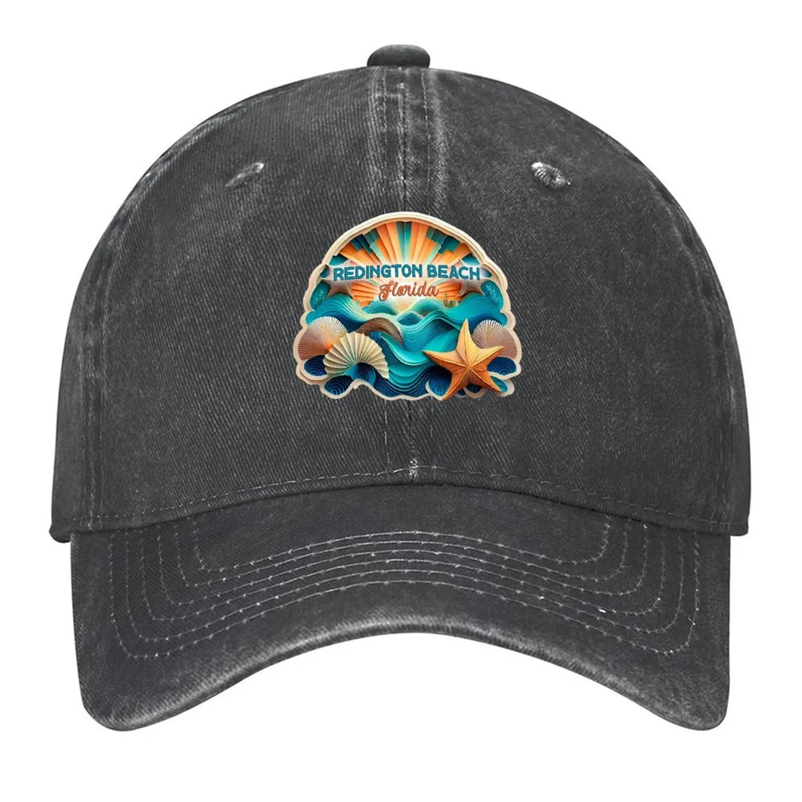 Redington Beach Florida Retro Vintage Shells and Sunset Baseball Cap Icon cute Elegant Women's Hats Men's
Redington Beach Florida Retro Vintage Shells and Sunset Baseball Cap Icon cute Elegant Women's Hats Men's