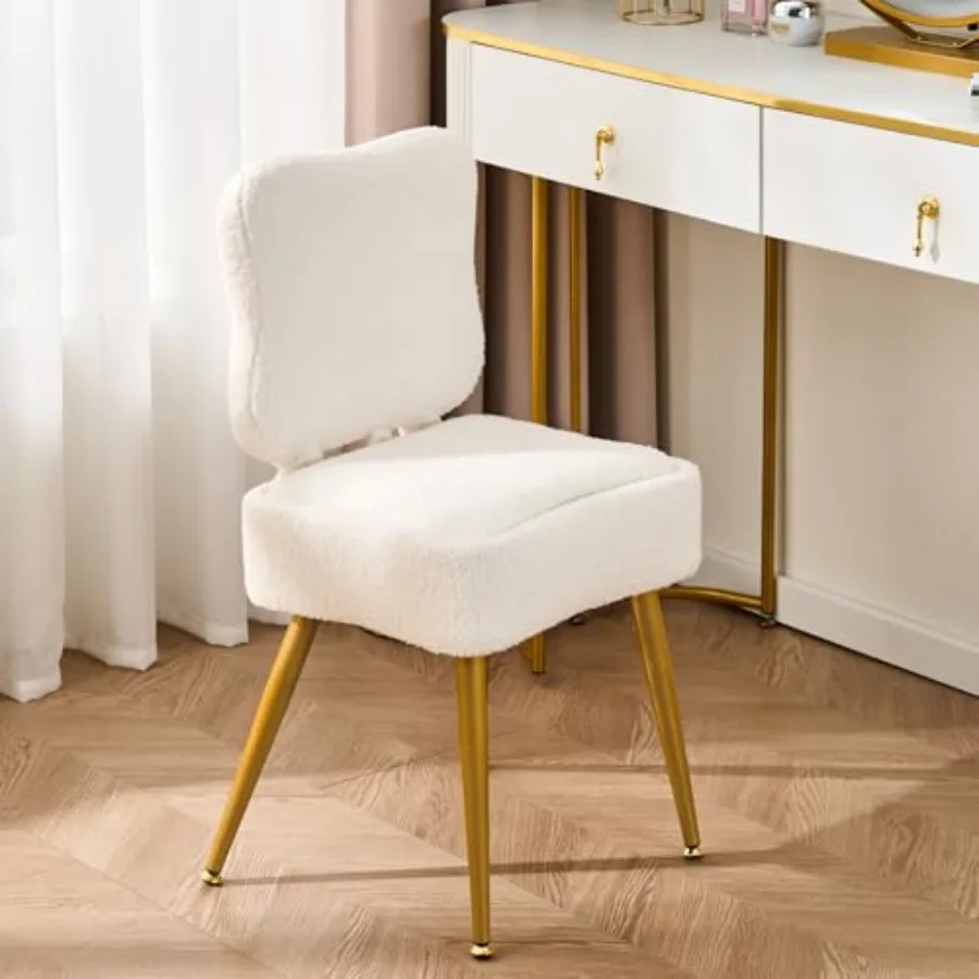 Small Vanity Storage Chair with Back - Plush Teddy Fabric 8L Hidden Storage 250lbs Capacity Multi-Functional Vanity Stool Ottom
Small Vanity Storage Chair with Back - Plush Teddy Fabric 8L Hidden Storage 250lbs Capacity Multi-Functional Vanity Stool Ottom