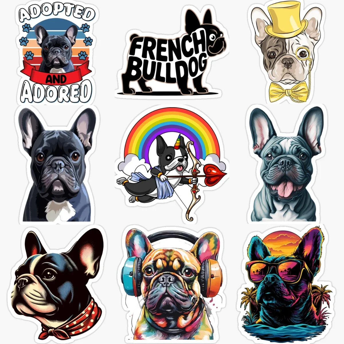 French Bulldog Cute Pets Personalized Car Stickers for Car Bicycle Window Fridge Motorcycle Helmet Wall Decal Customizable Size
French Bulldog Cute Pets Personalized Car Stickers for Car Bicycle Window Fridge Motorcycle Helmet Wall Decal Customizable Size