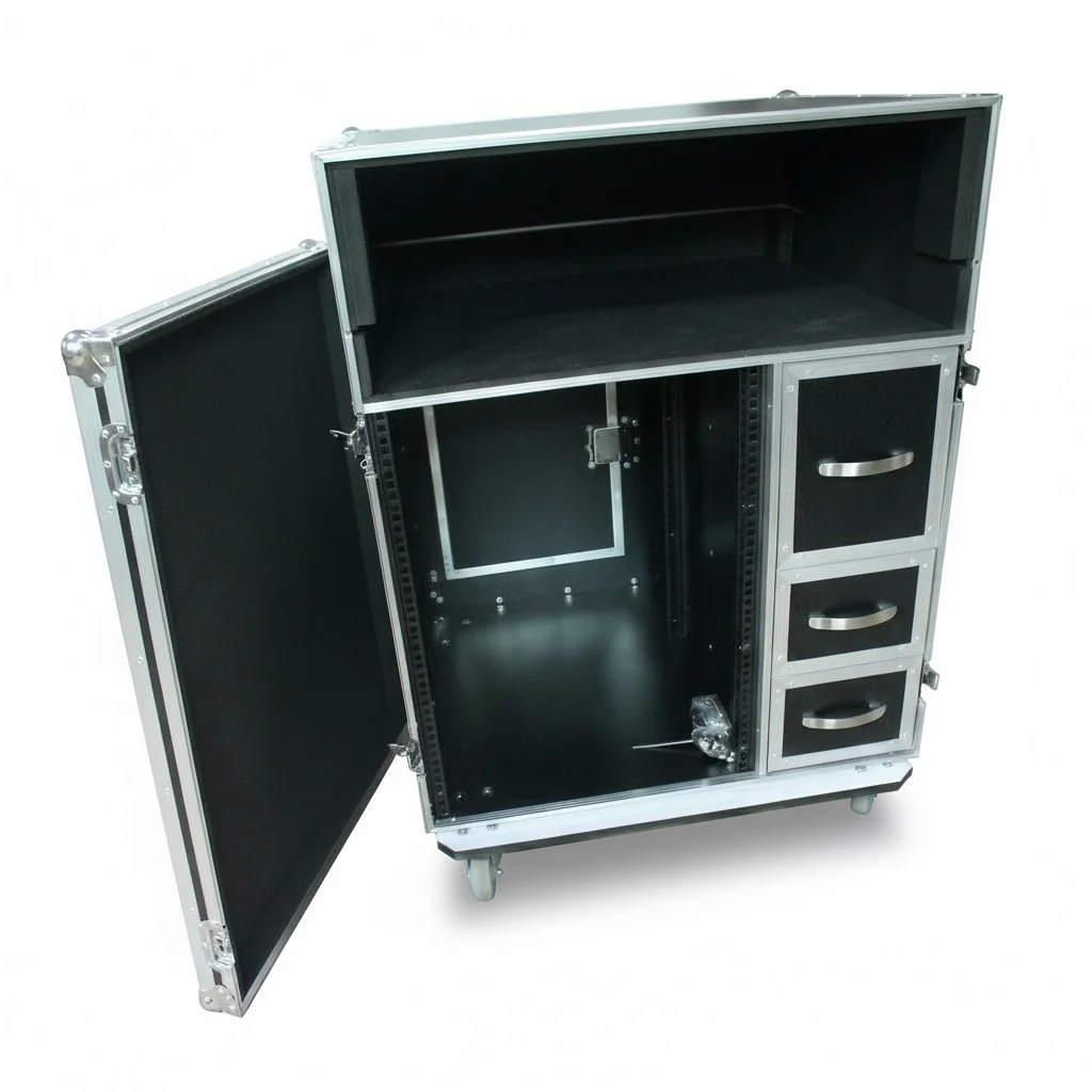 ATA Flight Case with Drawers, Aluminum Frame and Plywood Tool Storage Case, Heavy Duty Waterproof , Professional Transport Case
ATA Flight Case with Drawers, Aluminum Frame and Plywood Tool Storage Case, Heavy Duty Waterproof , Professional Transport Case