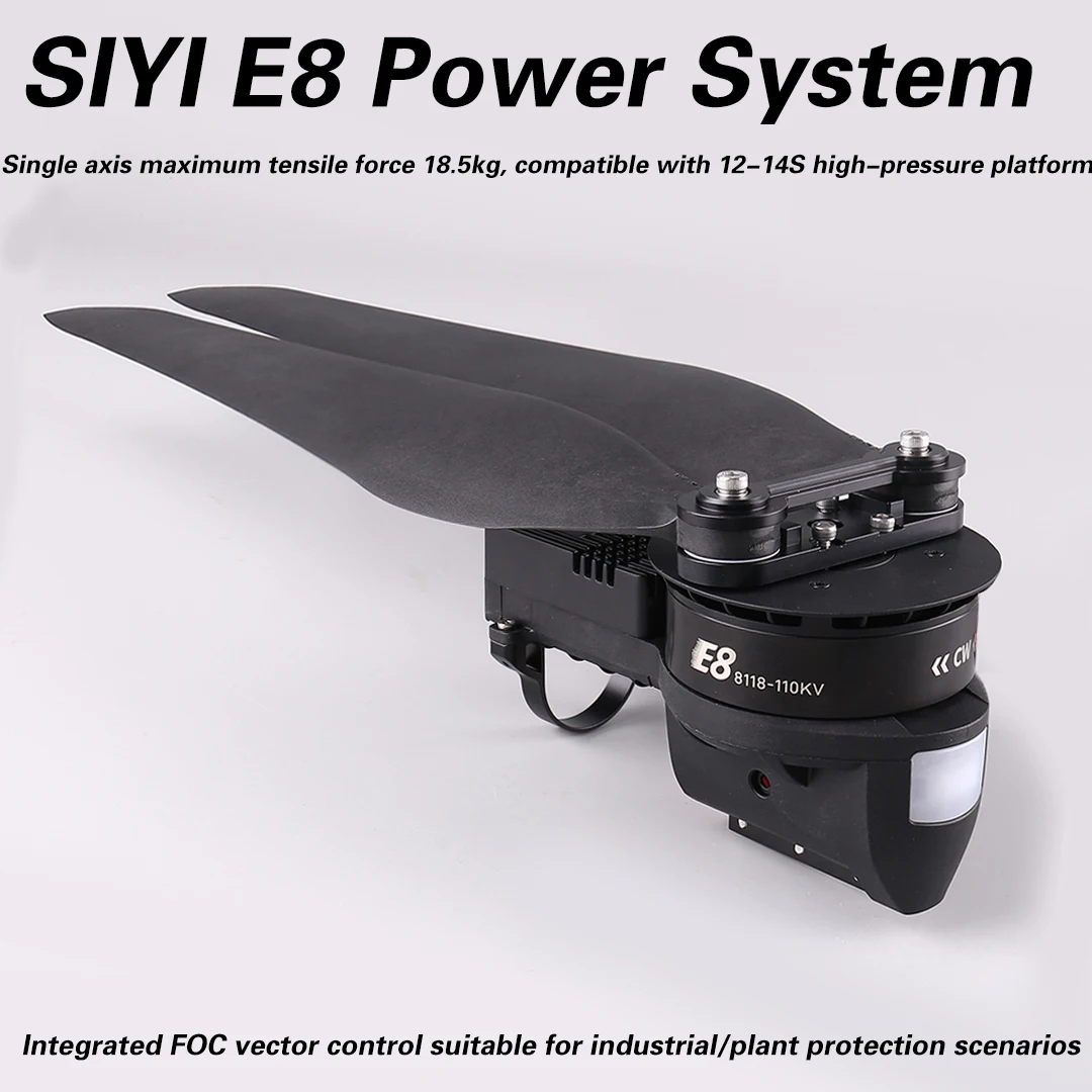 SIYI E8 Heavy duty Flight Model 18.5kg Power System Package Integrated Brushless Motor Electric Adjustment
SIYI E8 Heavy duty Flight Model 18.5kg Power System Package Integrated Brushless Motor Electric Adjustment