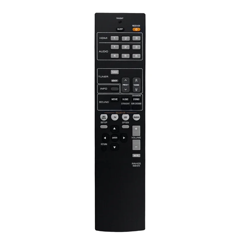 RAV435 WW51070 Replace Remote for Yamaha Home Theater Audio/Video Receiver HTR-2064 YHT-196 HTR2064SZ NS-B20 NS-C20-Sunrise
RAV435 WW51070 Replace Remote for Yamaha Home Theater Audio/Video Receiver HTR-2064 YHT-196 HTR2064SZ NS-B20 NS-C20-Sunrise