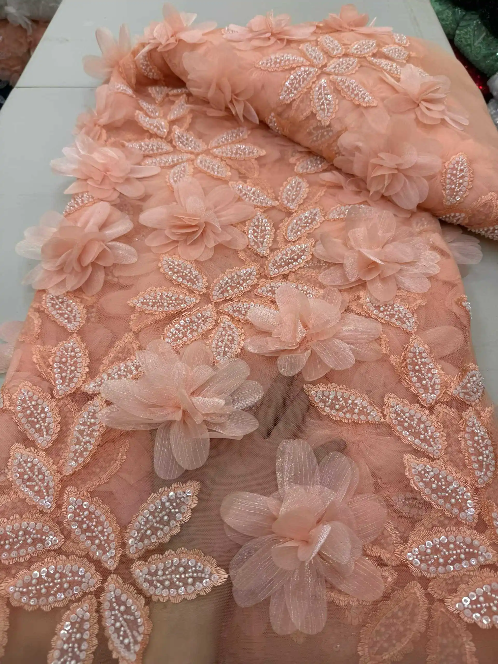 2026 High Quality French Tulle Net Sequins Fabrics Luxury Beaded Lace Fabric African Lace For Wedding Dress Women JY80TY17
2026 High Quality French Tulle Net Sequins Fabrics Luxury Beaded Lace Fabric African Lace For Wedding Dress Women JY80TY17