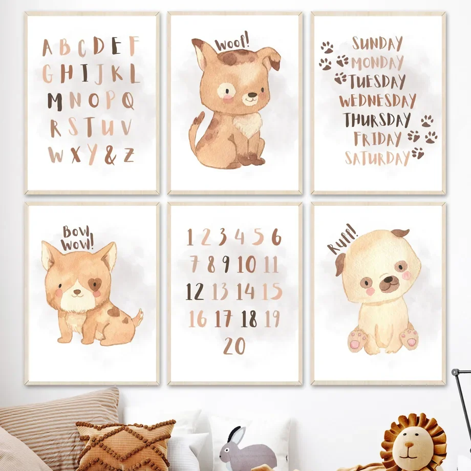 Cute Pet Corgi Dog Week Nursery Number Alphabet Art Canvas Painting Nordic Posters Prints Wall Pictures For Kids Room Decor
Cute Pet Corgi Dog Week Nursery Number Alphabet Art Canvas Painting Nordic Posters Prints Wall Pictures For Kids Room Decor
