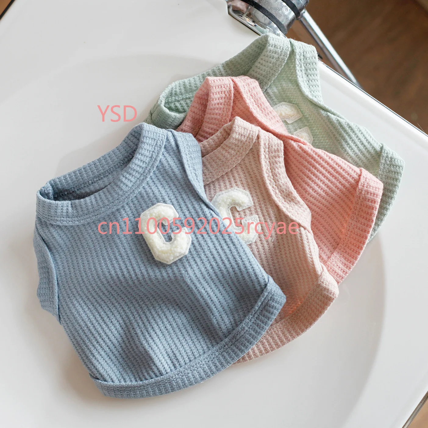 Spring Summer Waffle Knit Short Vest for Small Dogs
Spring Summer Waffle Knit Short Vest for Small Dogs