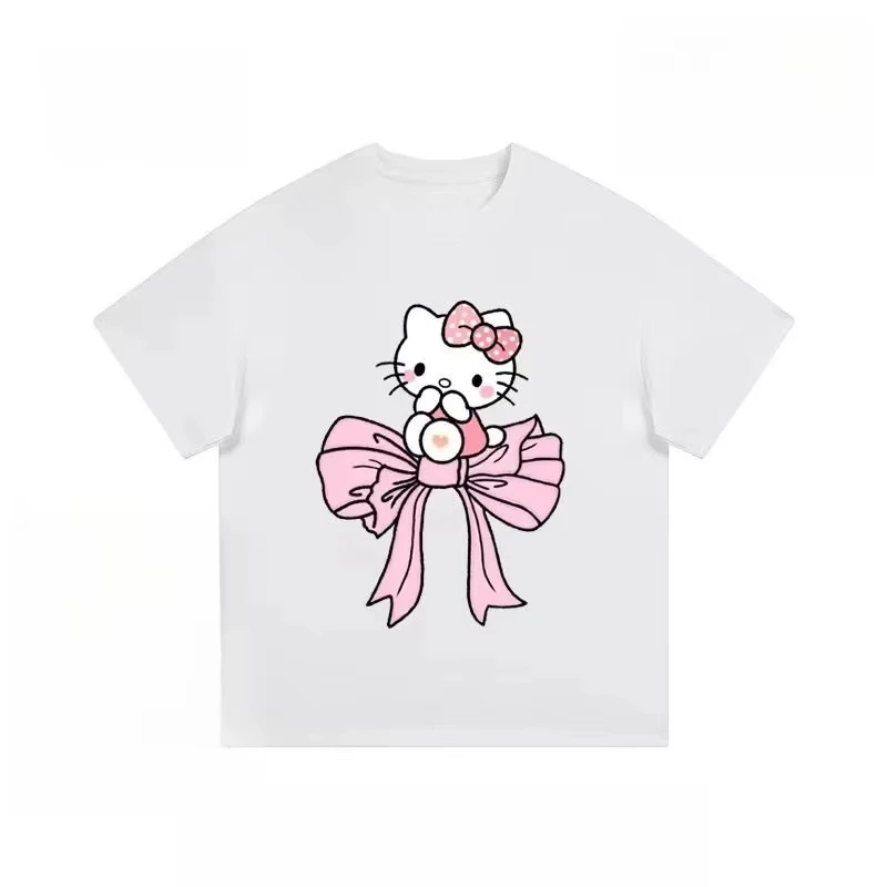 2026 Summer Short-sleeve Printed T-shirt Women Couple Sanrio Cartoon Style Versatile Casual Fashionable Cute Wearing
2026 Summer Short-sleeve Printed T-shirt Women Couple Sanrio Cartoon Style Versatile Casual Fashionable Cute Wearing