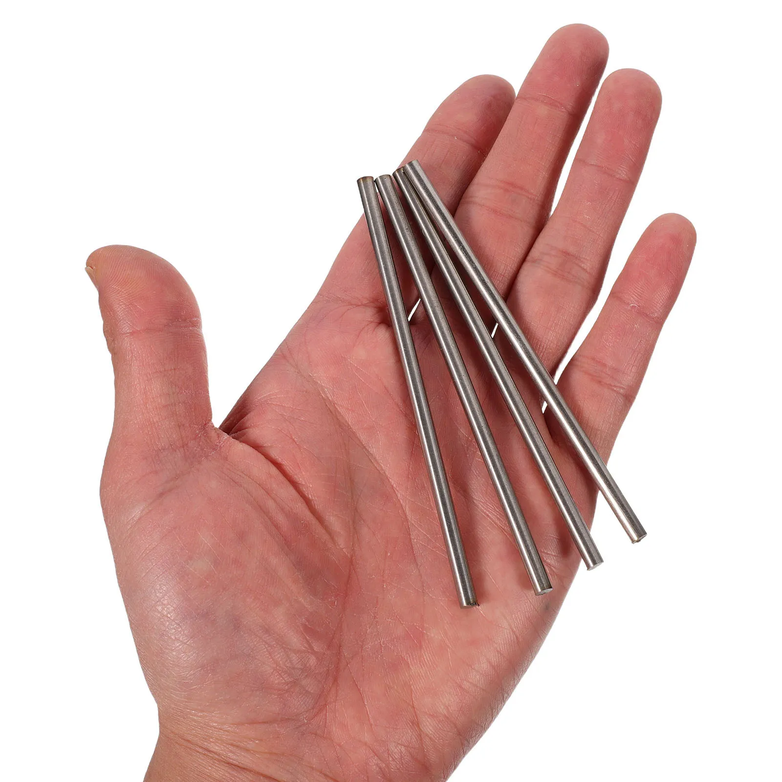 6Pcs Steel Dowels for Knife Handle 4 X 0.12 Inch Solid Steel Rivets Replacement Pins DIY Knife Making Tools Handle Repair