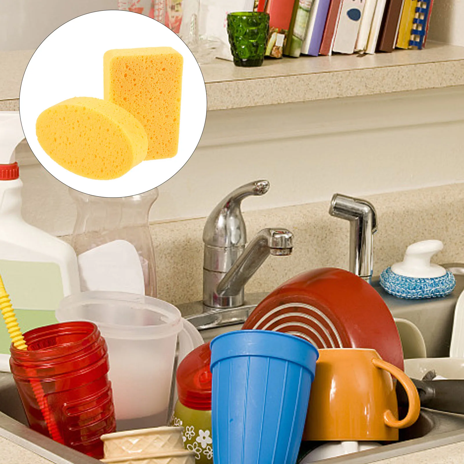 2Pcs Wood Pulp Sponge Block 140x90x35mm Square Oval Multi-function Cleaning Kitchen Tool Reusable Scrub Sponges
2Pcs Wood Pulp Sponge Block 140x90x35mm Square Oval Multi-function Cleaning Kitchen Tool Reusable Scrub Sponges