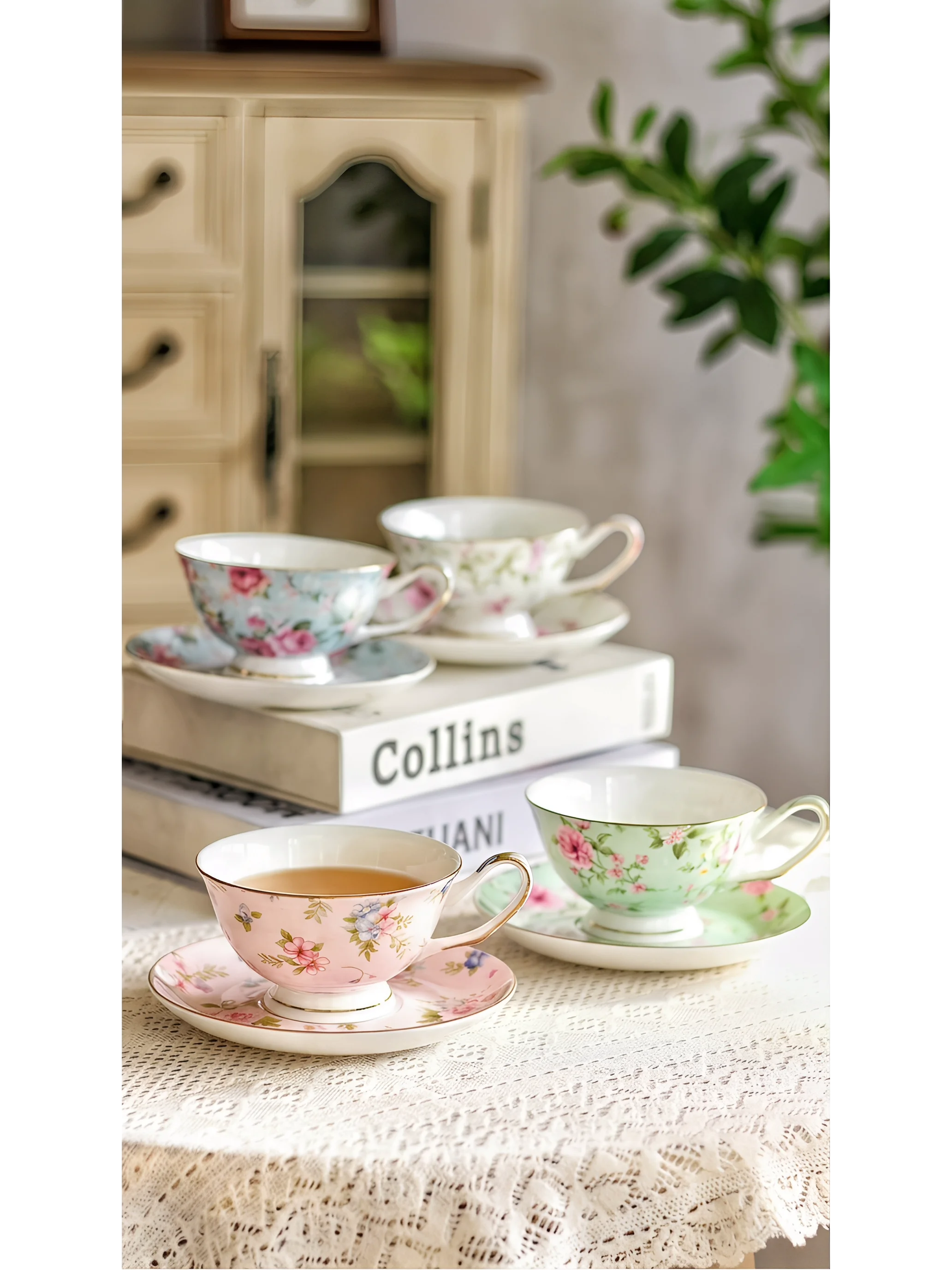 Creative Ceramic Tea Cup Set Bone China Vintage Coffee Cups And Plates for Afternoon Tea Hotel Christmas Gift High Aesthetic ...
Creative Ceramic Tea Cup Set Bone China Vintage Coffee Cups And Plates for Afternoon Tea Hotel Christmas Gift High Aesthetic ...