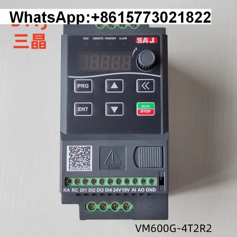 SAJ three-crystal inverter VM600G-4T2R2 three-phase 380V speed controller 2SR75 1R5 220
SAJ three-crystal inverter VM600G-4T2R2 three-phase 380V speed controller 2SR75 1R5 220