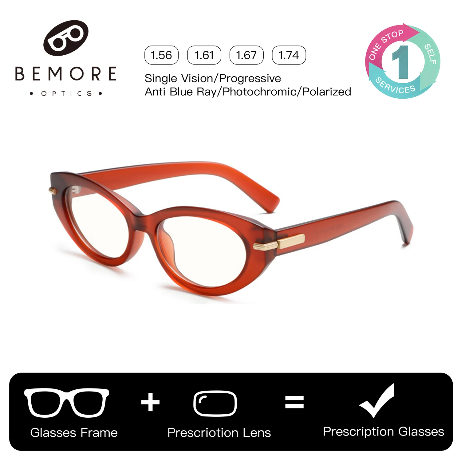 BEMORE Cat Eye Acetate Prescription Glasses Women Photochromic Anti Blue Light Multifocal Grade Glasses near and Far Eyeglasses
BEMORE Cat Eye Acetate Prescription Glasses Women Photochromic Anti Blue Light Multifocal Grade Glasses near and Far Eyeglasses