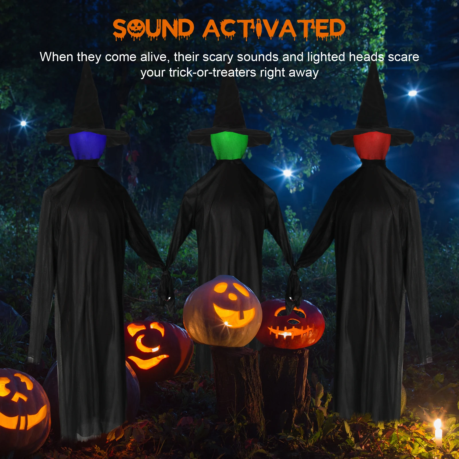 Halloween Black Witches with Change Colors
Halloween Black Witches with Change Colors
