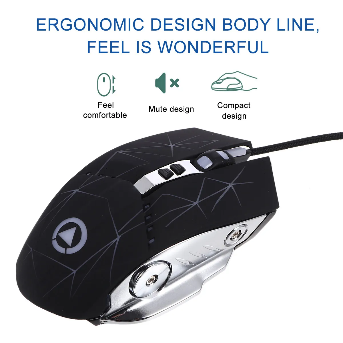 USB Mechanical Gaming Mouse Wired Silent Breathing LED Light Backlit Silent Wired Mouse for Laptop Computer Mice
USB Mechanical Gaming Mouse Wired Silent Breathing LED Light Backlit Silent Wired Mouse for Laptop Computer Mice