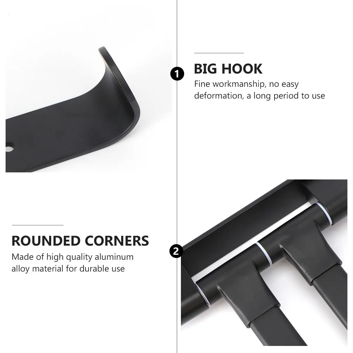 1Pcs Bath Towel Rack Aluminum Alloy Rotatable Wall Mounted Storage Holder for Bathroom Kitchen No Punch Installation Black
1Pcs Bath Towel Rack Aluminum Alloy Rotatable Wall Mounted Storage Holder for Bathroom Kitchen No Punch Installation Black