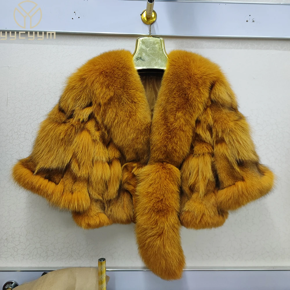 New Women Genuine Real Fox Fur Coat Winter Lady 100% Natural Fox Fur Short Style Overcoat Good Quality Real Fox Fur Jacket
New Women Genuine Real Fox Fur Coat Winter Lady 100% Natural Fox Fur Short Style Overcoat Good Quality Real Fox Fur Jacket