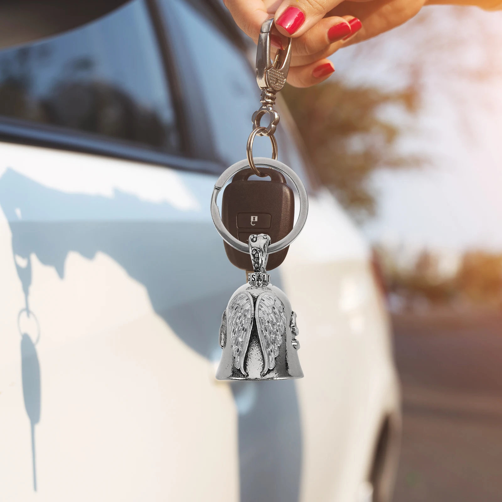 Metal Keychain Vintage Small Bell Stainless Steel Car Keychain Mini Bell Pendant Craftsmanship Quality Bracelet
Metal Keychain Vintage Small Bell Stainless Steel Car Keychain Mini Bell Pendant Craftsmanship Quality Bracelet