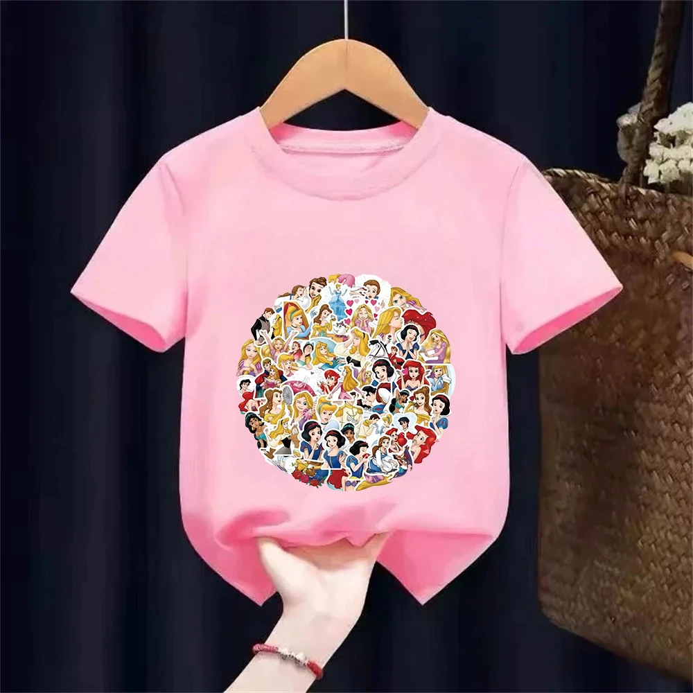 Disney Teen Summer Clothing 100% Cotton T-shirt Beautiful Barbie Princess Kids Short Sleeve Top Cotton T-shirt Boys Girls Comfor
Disney Teen Summer Clothing 100% Cotton T-shirt Beautiful Barbie Princess Kids Short Sleeve Top Cotton T-shirt Boys Girls Comfor