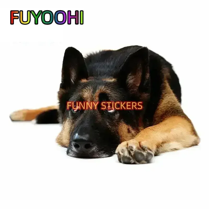 FUYOOHI Lovely Lying Flat German Shepherd Dog Car Stickers Interesting Show The Whites Eyes Decal Window Fashion Decor
FUYOOHI Lovely Lying Flat German Shepherd Dog Car Stickers Interesting Show The Whites Eyes Decal Window Fashion Decor
